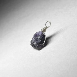 amethyst wire wrapping mini size / アメジストsv925ワイヤーラッピング 4 ミニ 3枚目の画像