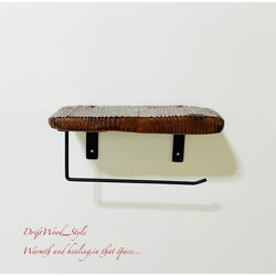 流木インテリア 流木板のトイレットペーパーホルダー 癒し バス トイレ 北欧 ペーパーハンガー N3 10枚目の画像