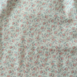 【送料無料】ハーフリネン白地花柄バンドカラーブザムシャツ 10枚目の画像