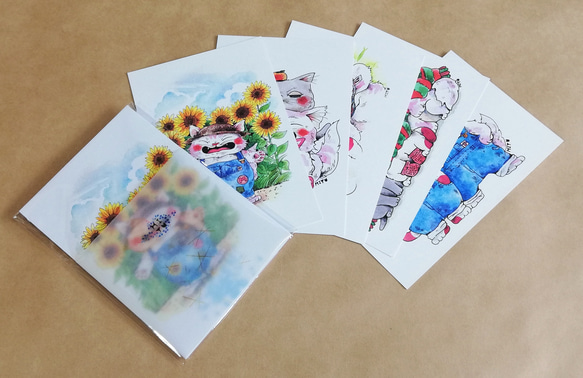MIYU オリジナルポストカード ＊紅助と桃虎シリーズ＊ 7枚目の画像