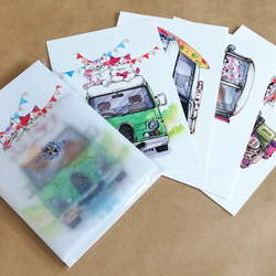MIYU オリジナルポストカード 4枚選べるポストカード ＊紅助と桃虎×車シリーズ＊ 10枚目の画像