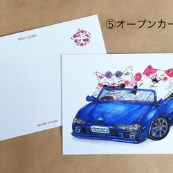 MIYU オリジナルポストカード 4枚選べるポストカード ＊紅助と桃虎×車シリーズ＊ 6枚目の画像