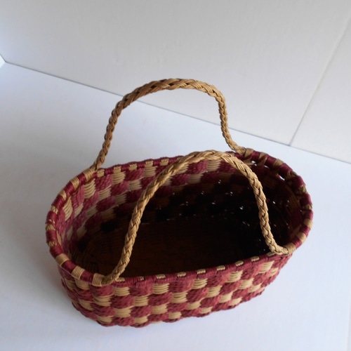 coo♡ページ　ハンドメイド　市松模様　バッグ 市松模様バック