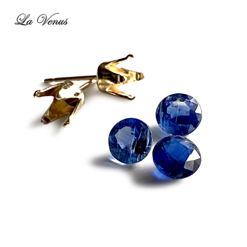 462 14kgf宝石質ブルートパーズピアス　カイヤナイトムーンストーンチャーム 大粒6mm 奇跡のブルー ネパール産 天然カイヤナイト ピアス 宝石質AAA