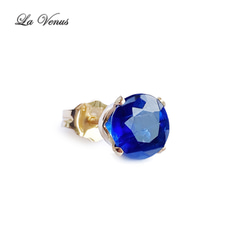 462 14kgf宝石質ブルートパーズピアス　カイヤナイトムーンストーンチャーム 大粒6mm 奇跡のブルー ネパール産 天然カイヤナイト ピアス 宝石質AAA