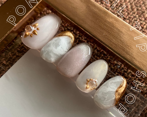 オーダーネイルチップNo.64 夏 海 浜辺ラグーン マグネット オーダーネイルチップNo.64 夏 海 浜辺ラグーン マグネット