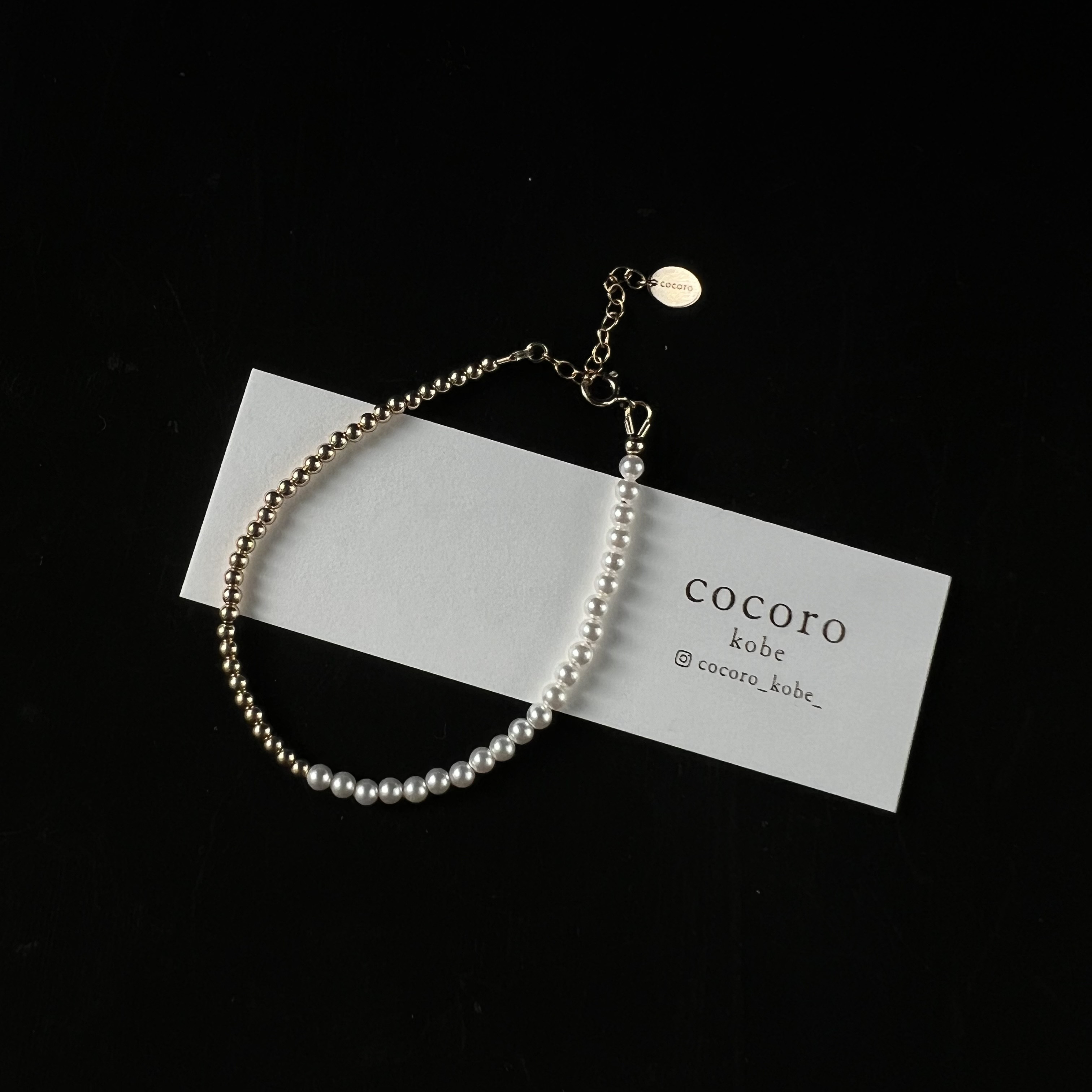 Pearl&gold⭐︎14kgfブレスレット⭐︎アジャスター付き 5,467円