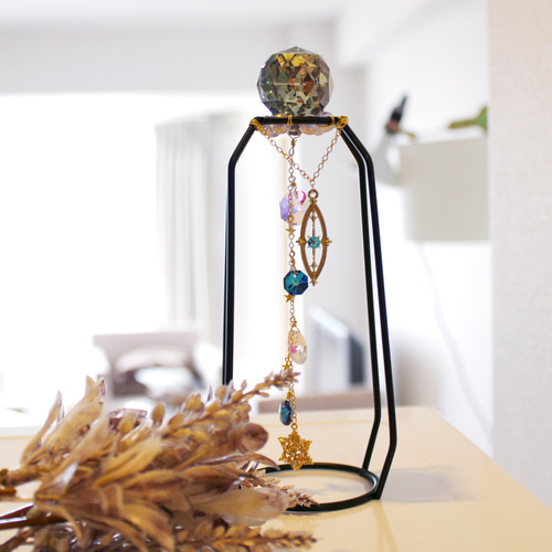 高品質☆少しの風で揺れて輝く♪置き型スタンド付☆リフレクトサン