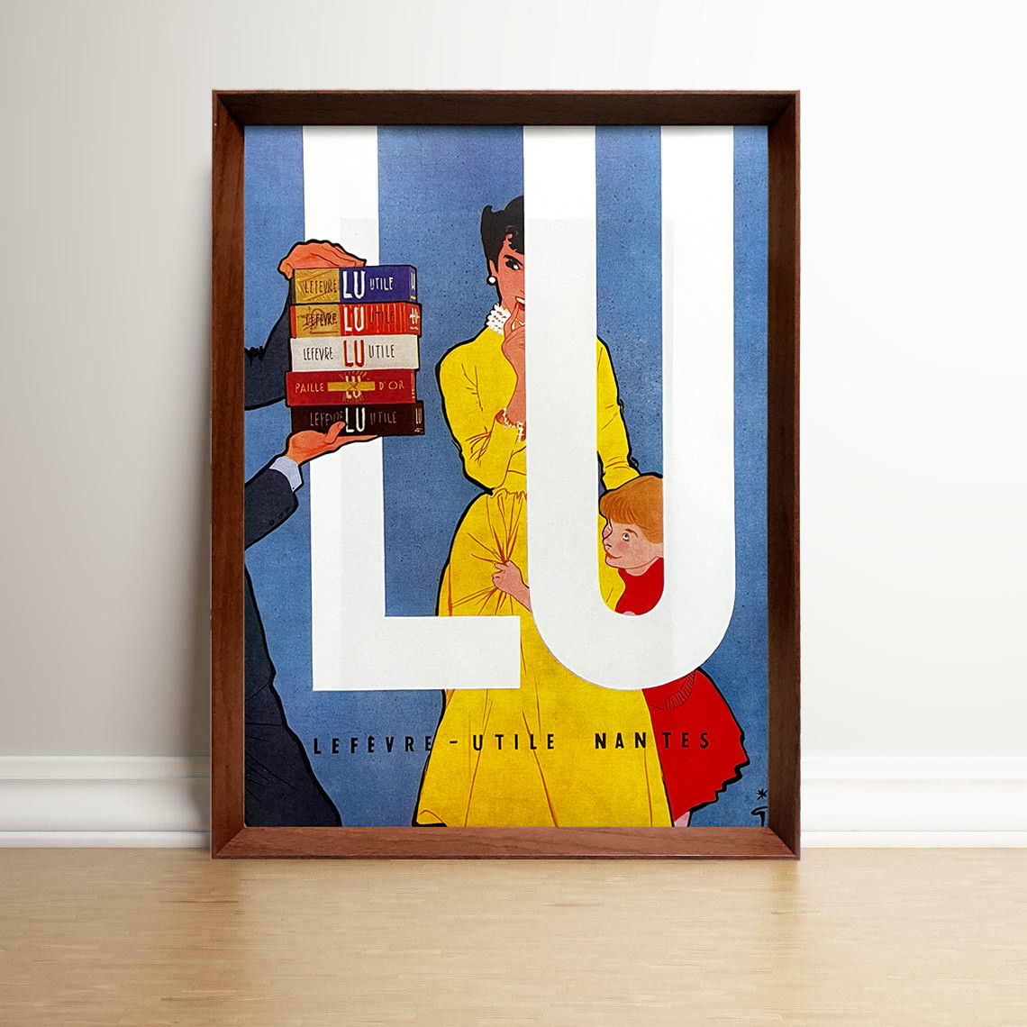 ルネ・グリュオー LU 1960年代 フランス ビンテージ 雑誌 広告