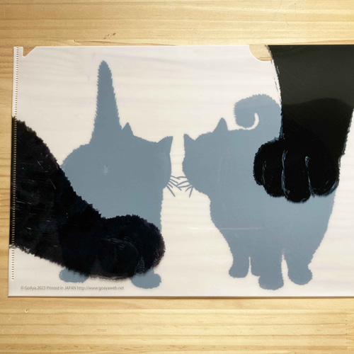 クロニャンコ：猫のクリアファイル：A4サイズ その他雑貨 GoAya