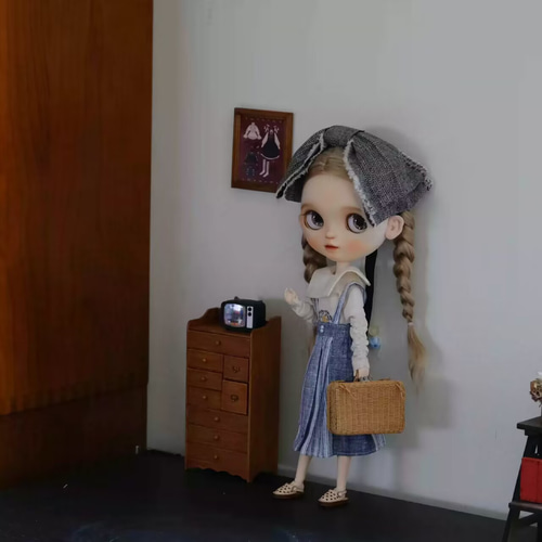 ブライス服 綿麻 3点セット ドール服 ob22ob24ドール衣装オビツ24