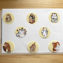 図書館：猫のクリアファイル：A4サイズ 3枚目の画像