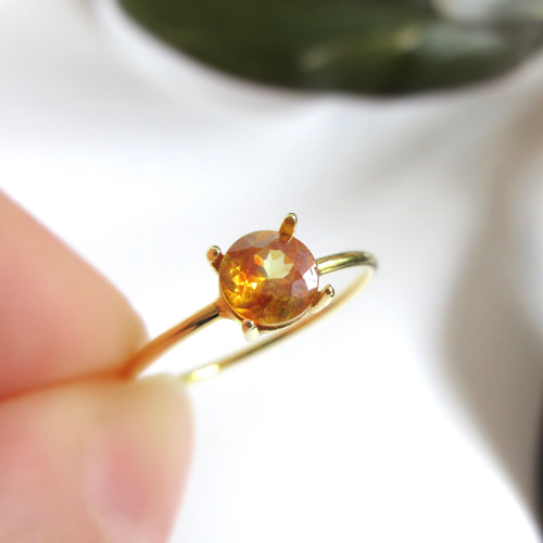 k18】スファレライトリング指輪天然石