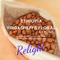 【浅煎り-Relight】エチオピア イルガチェフフローラル（ドリップバッグ5個セット） 4枚目の画像