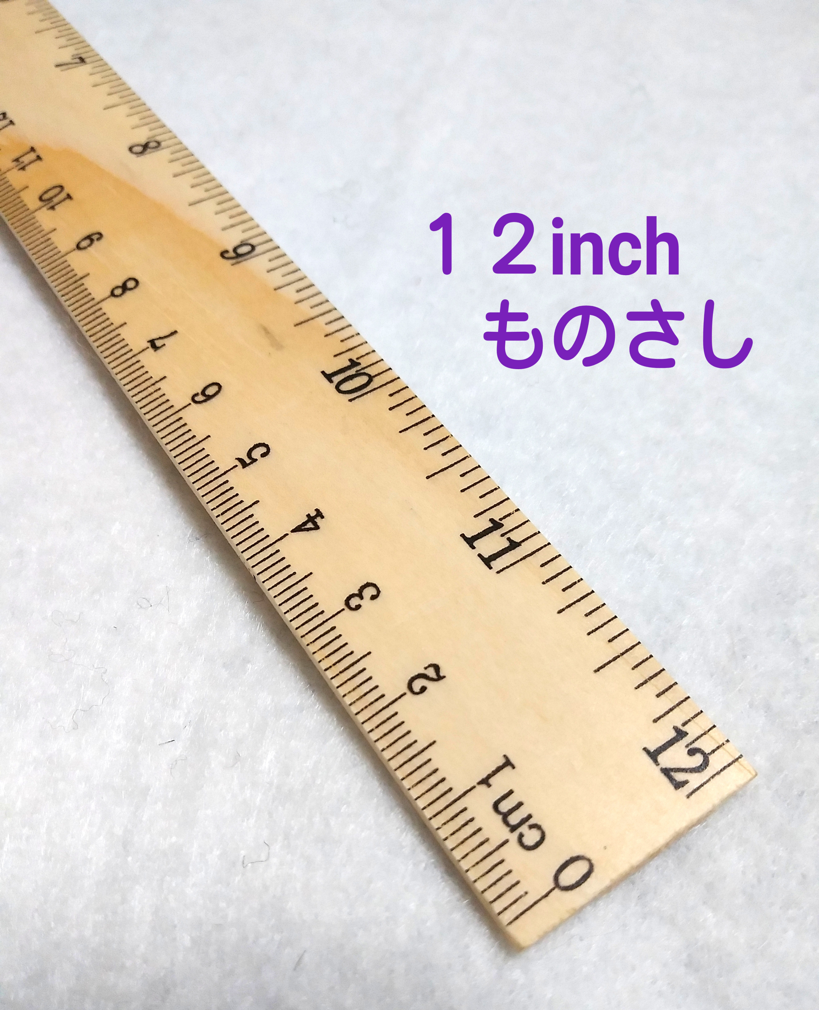 インチ ものさし 12inch inch 定規 物差し 採寸 スケール 道具