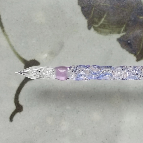 ガラスペン「紫陽花の時」 2枚目の画像
