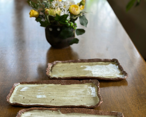 ウエダ　キヨアキ☆四角皿 ウエダ キヨアキ☆四角皿 ウエダ キヨアキ☆四角皿 ウエダ