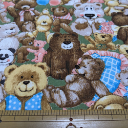 ☆クマ好きが萌々のｶｯﾄｸﾛｽ(約49×110cm) 4枚目の画像