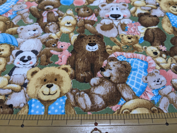 ☆クマ好きが萌々のｶｯﾄｸﾛｽ(約49×110cm) 4枚目の画像