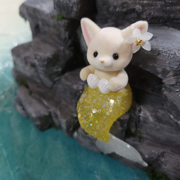 シルバニアファミリー 赤ちゃん服 人魚姫 イエロー 赤ちゃん海の