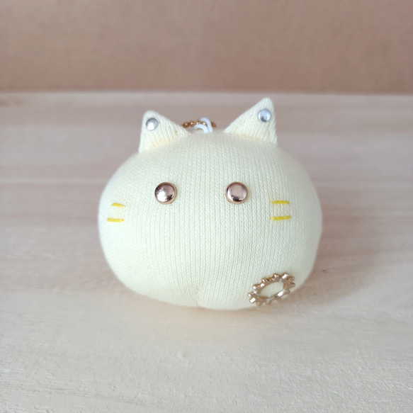 ネコchiのマスコット-レモン┃ 猫ねこロボット ぬいぐるみチャーム 8枚目の画像