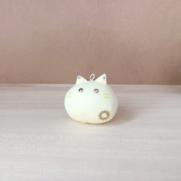 ネコchiのマスコット-レモン┃ 猫ねこロボット ぬいぐるみチャーム 5枚目の画像