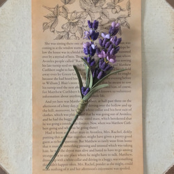 染め花のラベンダーコサージュ 5枚目の画像