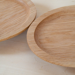 木のパン皿　ナラ無垢材 8枚目の画像