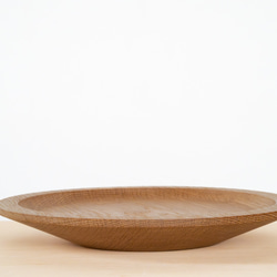 木のパン皿　ナラ無垢材 4枚目の画像