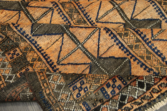 アンティーク　アフガニスタン　トライバルラグ　バルーチ族　オールド手織り絨毯　ヴィンテージ　98x158cm　＃164 5枚目の画像