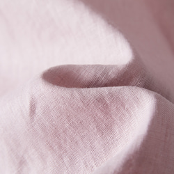 醒目可愛的荷葉邊亞麻襯衫，可前後穿，兩用襯衫，粉紅色 230609-2 第10張的照片