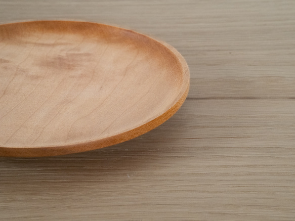 木の小皿　イタヤカエデ無垢材 5枚目の画像