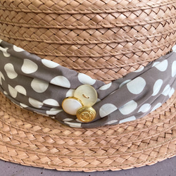 草帽❤️設計絲帶草編康康舞帽米色粉紅色L碼（頭圍58cm） 第11張的照片