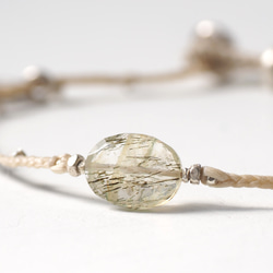 -Tourmaline quartz- braid bracelet 2枚目の画像