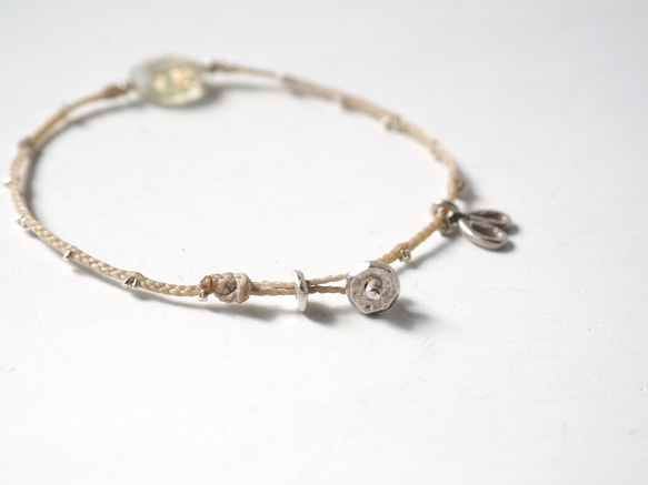 -Tourmaline quartz- braid bracelet 3枚目の画像