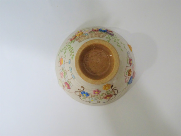 茶碗 ベンチにつかまったハートの風船 13枚目の画像