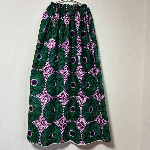 アフリカン ギャザースカート♪ アフリカンファブリック アフリカ生地  