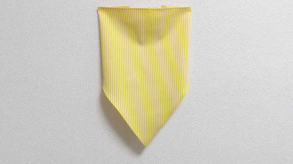 ストライプ  色・サイズが選べる　子供用三角巾　ゴム紐付 9枚目の画像