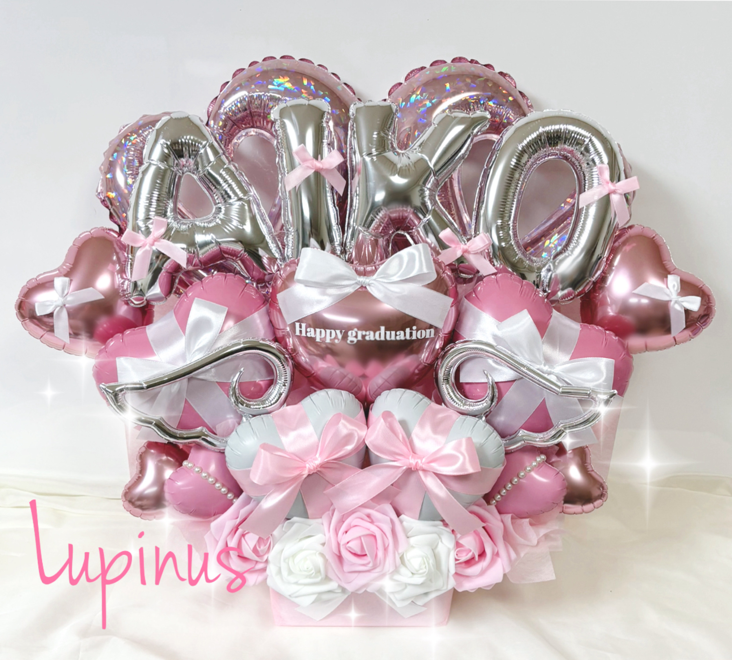 【推し活】バルーンアレンジ 4文字 推し活 生誕祭 誕生祭 卒業式 成人式