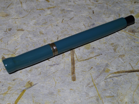 限量版蘆葦圓珠筆雪茄型藍色毛筆手繪物品。 第3張的照片