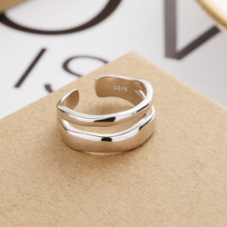 AOI Jewel ウェーブリング 指輪 レディース リング シンプル アクセサリー ジュエリー 可愛い 人気 韓国 3枚目の画像