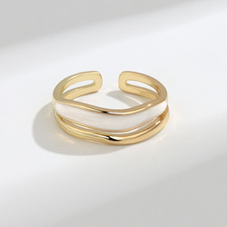 AOI Jewel ウェーブリング 指輪 レディース リング シンプル アクセサリー ジュエリー 可愛い 人気 韓国 7枚目の画像