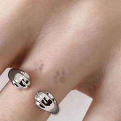 AOI Jewel 猫 肉球 指輪 かわいい シンプル レディース ファッション アクセサリー メンズ  ネコ キャット 3枚目の画像