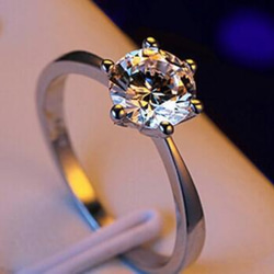 AOI Jewel 指輪 エンゲージ リング レディース ジルコニア 結婚指輪 ファッション アクセサリー ジュエリー 1枚目の画像