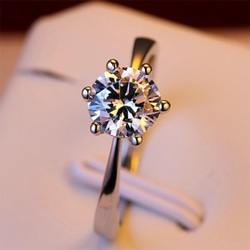 AOI Jewel 指輪 エンゲージ リング レディース ジルコニア 結婚指輪 ファッション アクセサリー ジュエリー 2枚目の画像