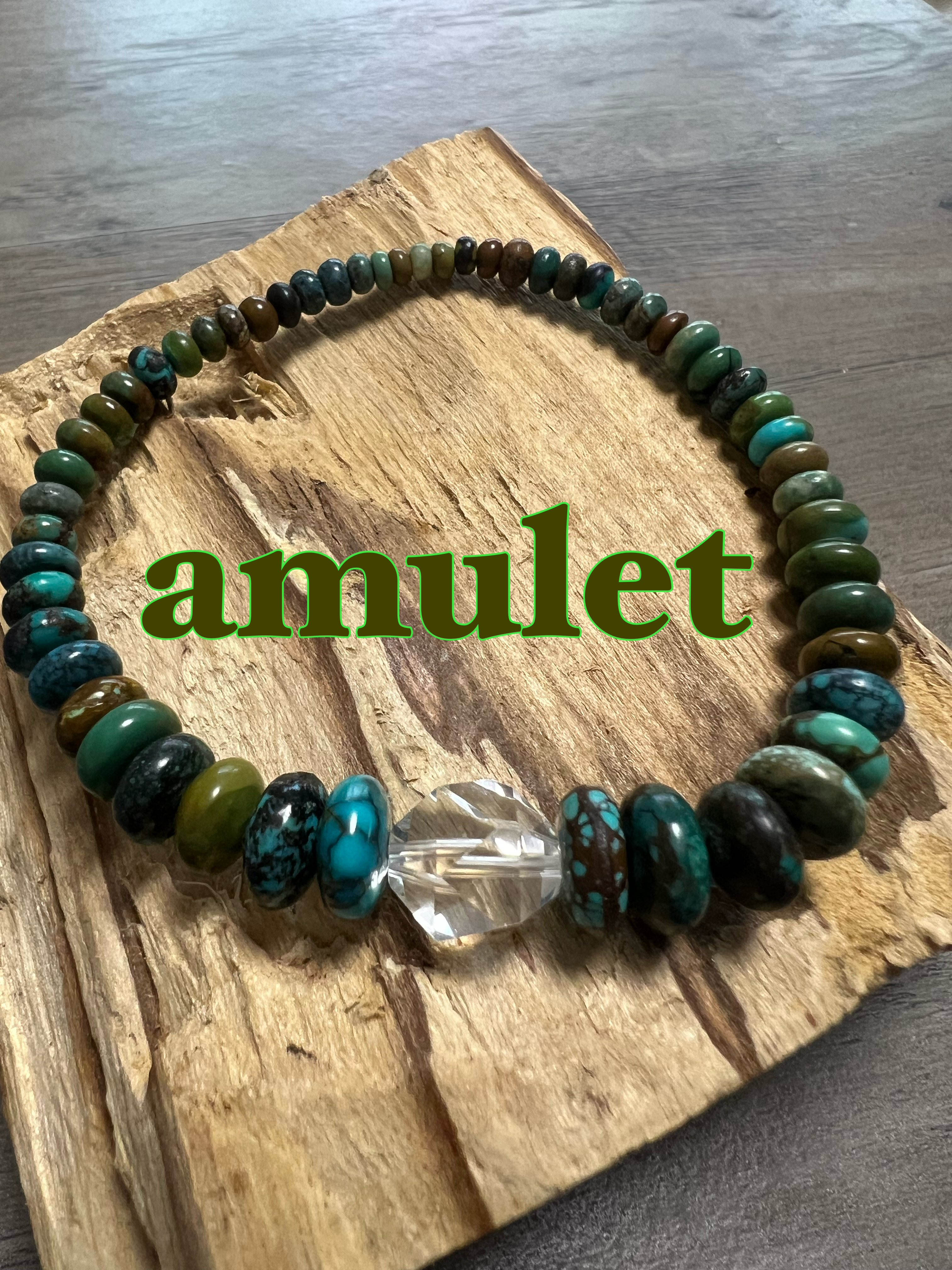 災いから守ってくれるお守り　夏ブレス　ストーンブレス　天然石ブレス　ターコイズ　ブルー　青