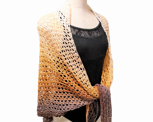 バレエショール（f003）／三角ショール ストール 大判 オール