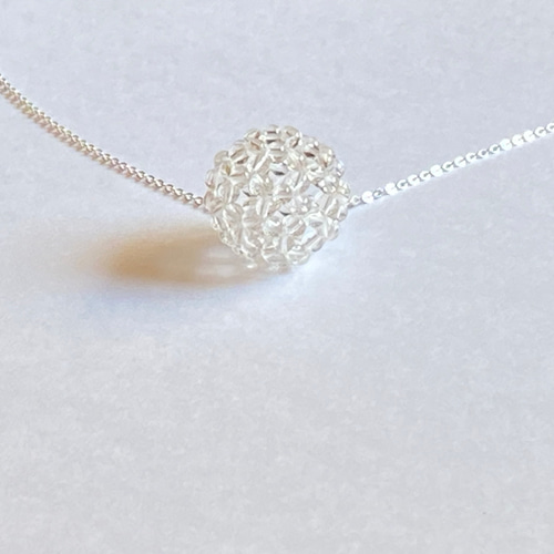 受注制作】 神聖幾何学フラーレン ネックレスs925 天然水晶AAA