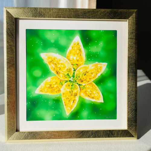 【お花油絵】ヒラリーメイヤー絵画　風水 大 花風水 肉筆油絵 窓辺のピンクの花 ヒラリー・メイヤー作