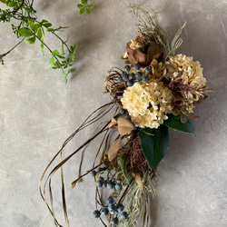 特別価格　スワッグ　アンティークオオデマリ　アーティフィシャルフラワー　造花　結婚式　ウエルカムボード 3枚目の画像